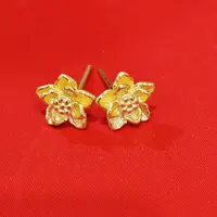 【陈晨专享】足金999饰品 莲花耳钉 GP 2.21