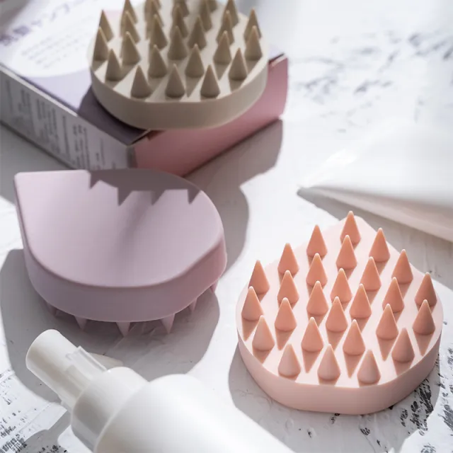 日本洗头刷舒活头皮按摩梳硅胶洗头梳头疗头部经络刷洗发专用梳子