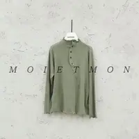 Moi et mon冬季新款小众设计师款T恤打底休闲百搭舒适扣子打底
