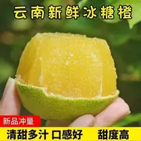 云南哀牢山冰糖橙青皮橙子清甜多汁应季水果新鲜采摘