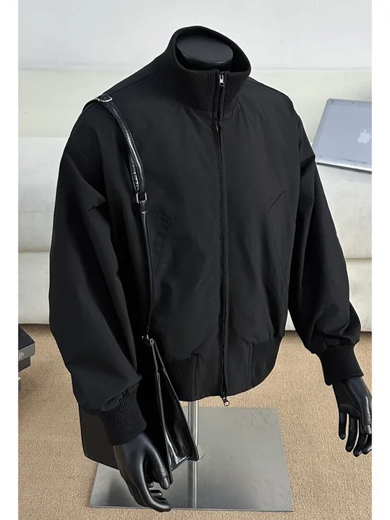 秋季新款百搭男士运动飞行员夹克外套立领美式潮流休闲宽松外套