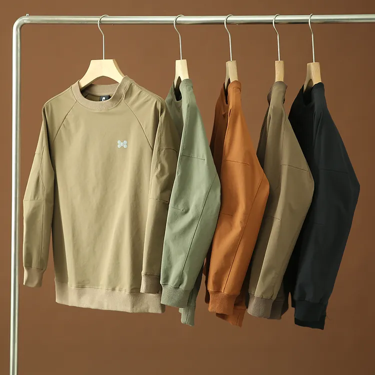 高端小众户外山系秋季防刮耐磨防防泼水软壳衣男款圆领卫衣