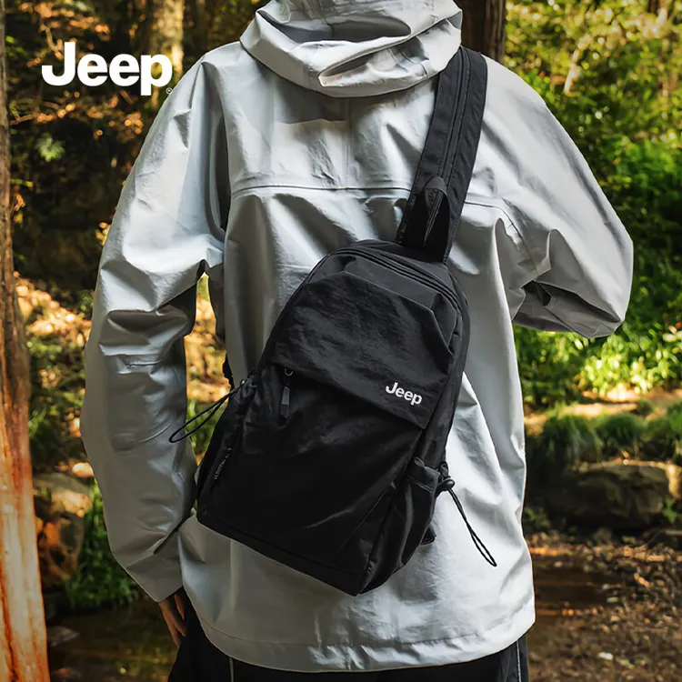 JEEP/吉普户外小型双肩斜跨包男士2025爆款尼龙防泼水休闲背包女