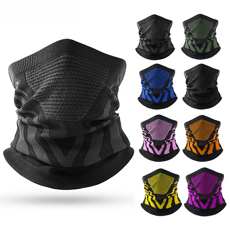 秋冬骑行面罩保暖护颈户外骑车护脸套头弹力围巾透气滑雪防寒围脖