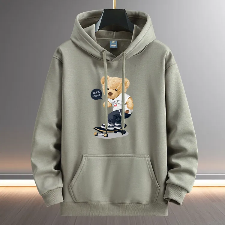 秋季潮牌连帽卫衣男士百搭情侣宽松大码休闲运动长袖秋冬加绒加厚