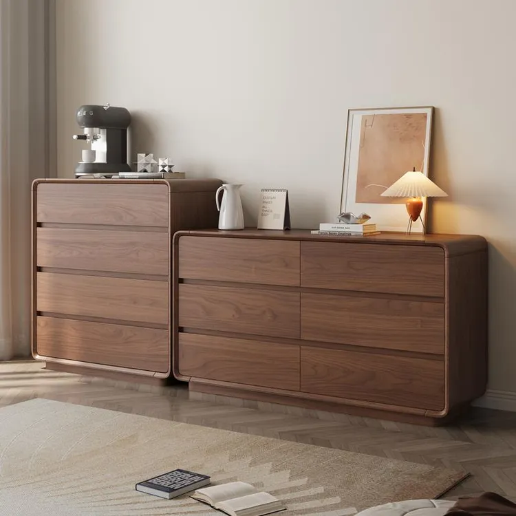 实木五斗柜卧室收纳柜床尾八斗客厅靠墙储物立柜胡一客厅木六斗柜