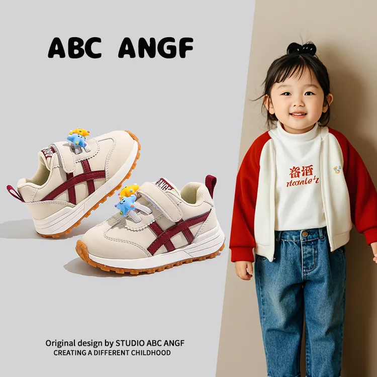 ABC ANGF宝宝学步鞋软底2025冬季新款女童运动板鞋儿童机能鞋男