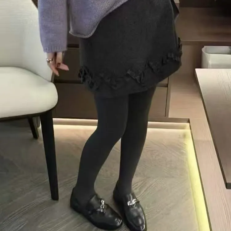 【夏央家】冬季新款毛呢高品质A字短裙半身裙#7759