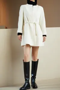 纯色常规毛呢外套秋冬学院风SA323341