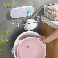 ecoco脸盆架卫生间收纳折叠免打孔壁挂式盆厕所浴室放洗脸盆家用