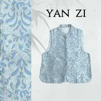 《烟波玉影》2025新中式欧根纱刺绣马甲钩花外套M8820