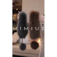 【mimius】U 狐狸毛皮草毛球围脖 G10282-1