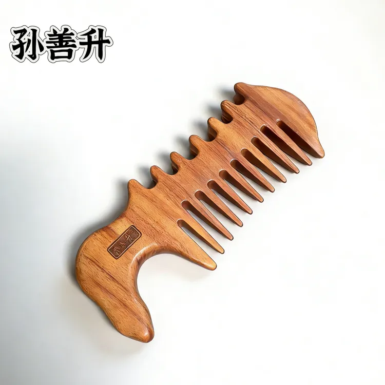 孙善升酸枝粗齿梳便携头疗梳头按摩头皮梳子