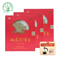 【实发三盒】【双庆茶饼】三鹤六堡茶2021年陈化特级广西梧州茶厂黑茶