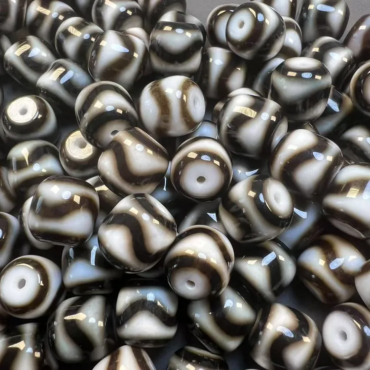 藏珠牙牙配件台工白心精选玛瑙佛珠12乘以12墩子