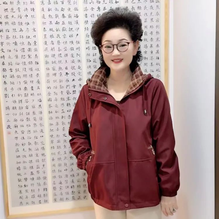 唐姐优选2025秋翻领时尚长袖拉链显瘦气质外套bc226