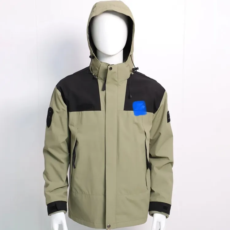 23式三合一冲锋两件套抓绒内胆贴标款男女同款反光标户外防寒夹克