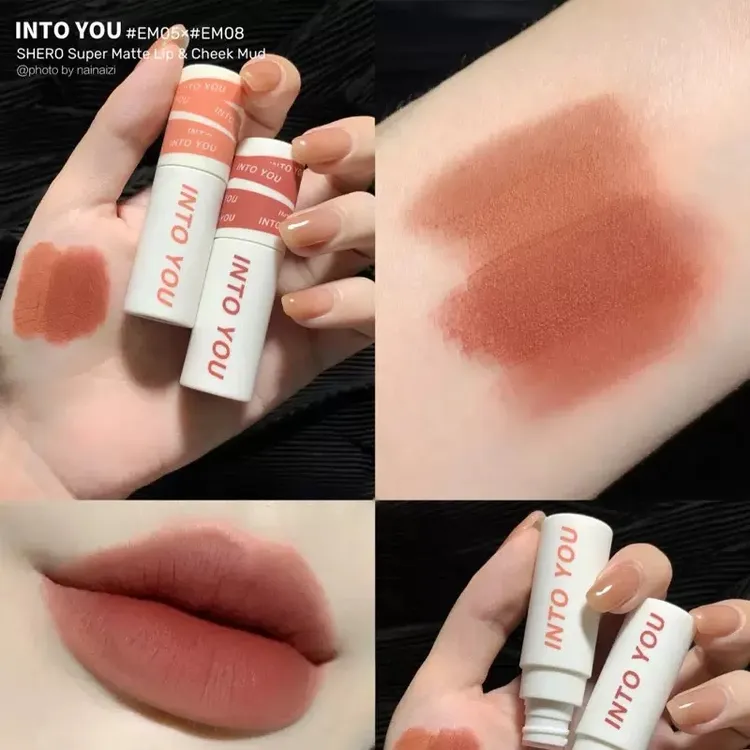 INTOYOU女主角唇泥intoyou哑光雾面不掉色不沾杯持久腮红口红唇釉