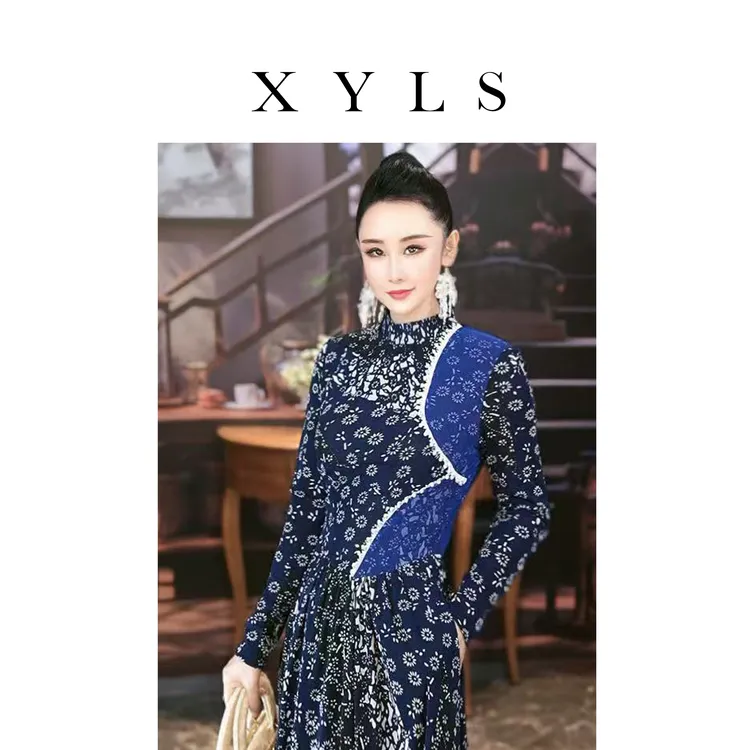 女装弹力网纱连衣裙T006576