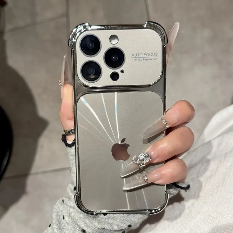 高颜值CD纹镭射适用苹果17promax手机壳iPhone16四角防摔15高级14