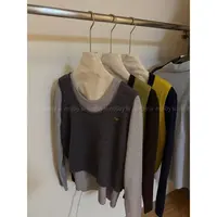 【拼色两件套】色系很jue！厚实单穿叠搭好看百搭针织毛衣