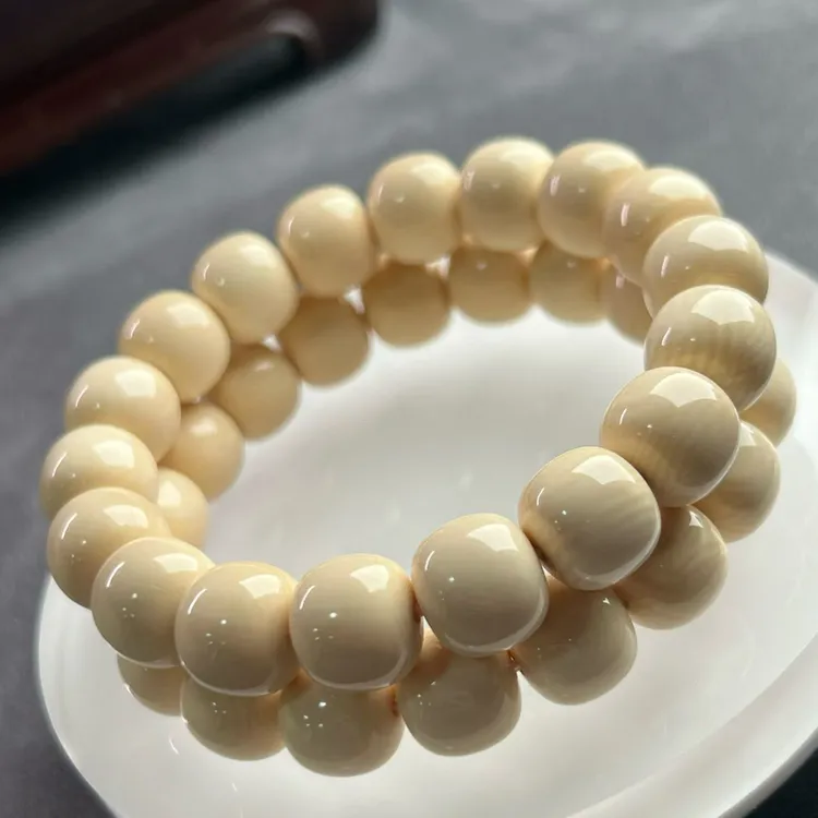 【小熊猛犸】爆款！5A猛犸象牙11*12老型牙芯手串全品毕业级文玩手串