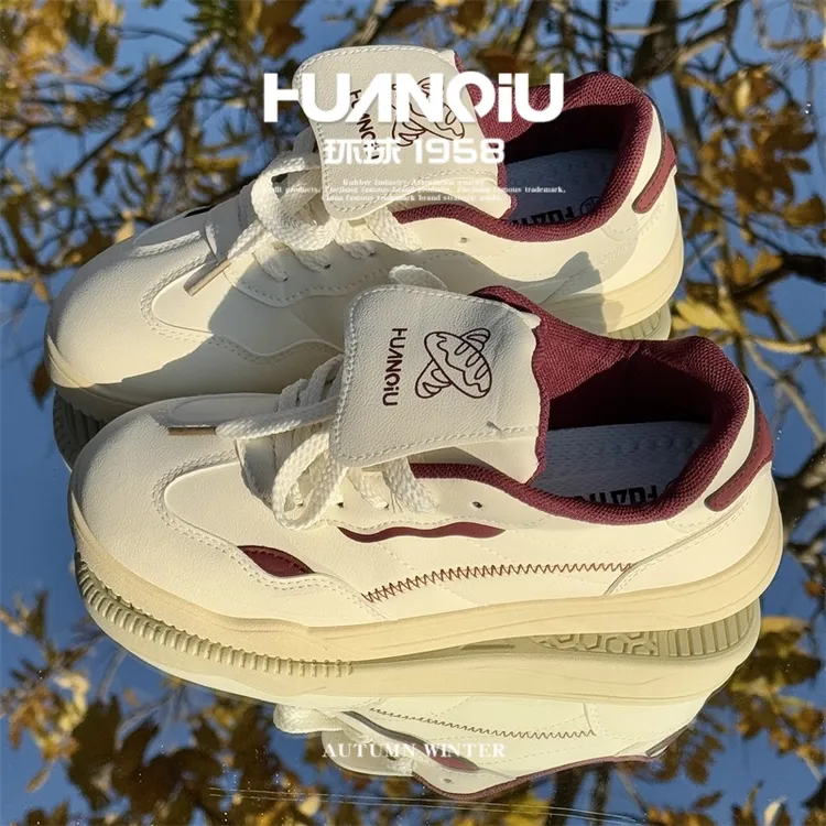 HUANQIU/环球潮流小众轻便百搭简约板鞋女鞋2025春季新款休闲鞋子