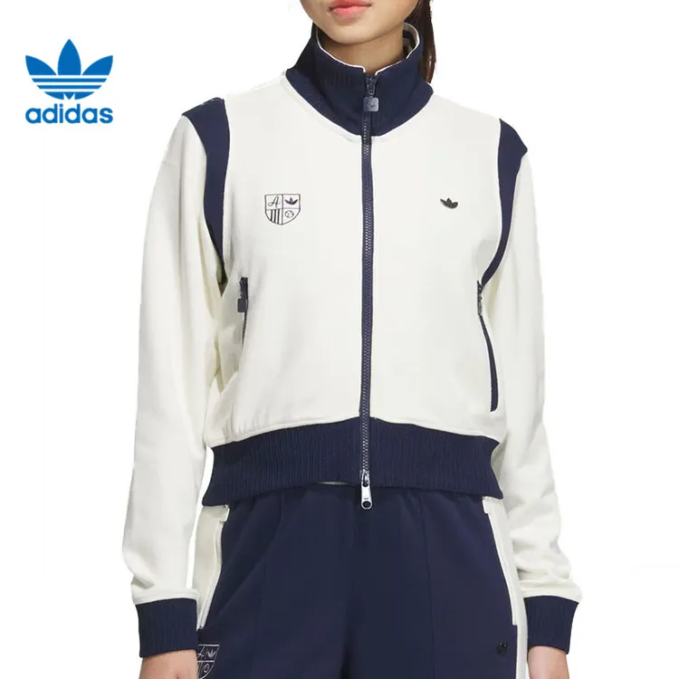adidas Originals阿迪达斯三叶草女子针织无帽外套JM8022