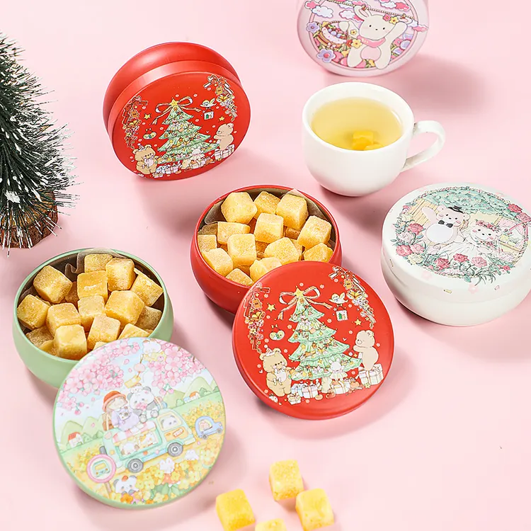 百草梨膏糖甜美罐装手工梨膏糖薄荷味 110g/罐 圣诞节送友必备