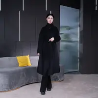 Falaibang/法莱邦YY6830黑色羊毛大衣