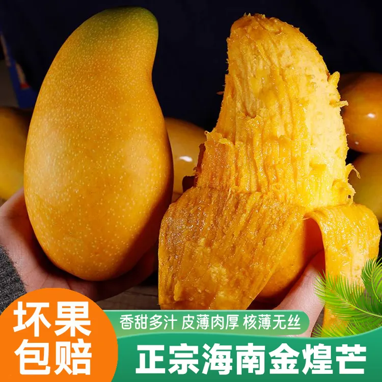 正宗海南金煌芒果5/10斤新鲜水果特大果当季水仙芒热卖整箱包邮