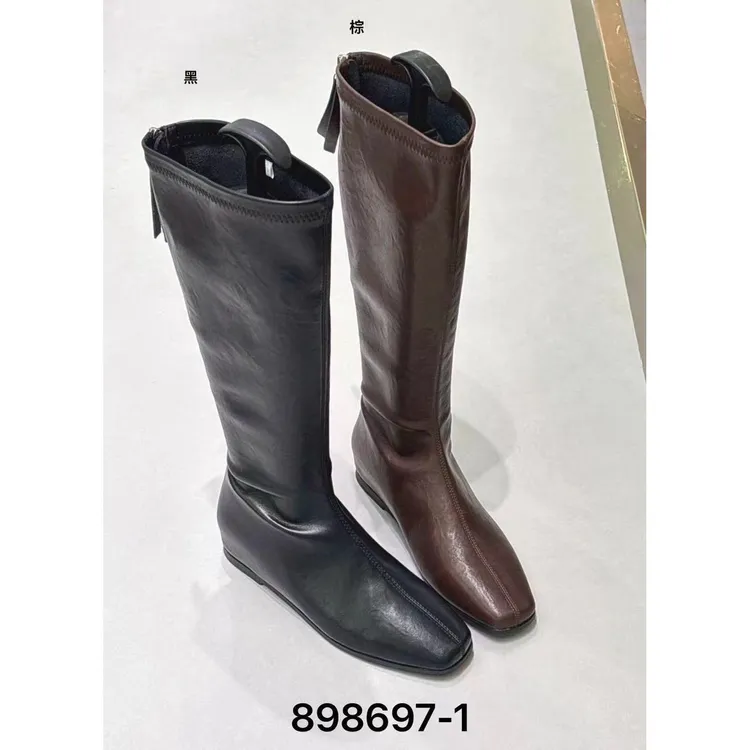 鑫燃KIKI 时尚复古百搭时尚长靴  D898697-1A  DMY