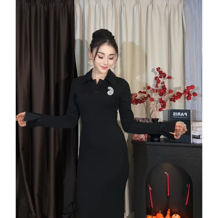 9895【古丽店铺包邮】民族风通勤洋气时尚女装连衣裙