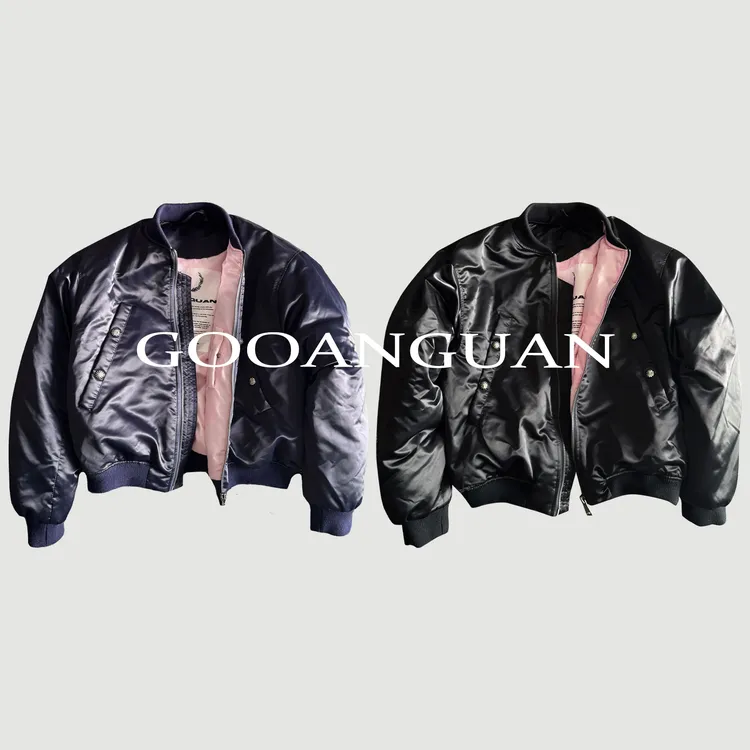 大口袋棉服2.0粉内胆bomber短款大廓形MA-1夹克男秋冬百搭棒球服