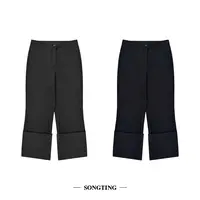 SONG TING｜定制系列羊毛卷边九分西裤休闲裤