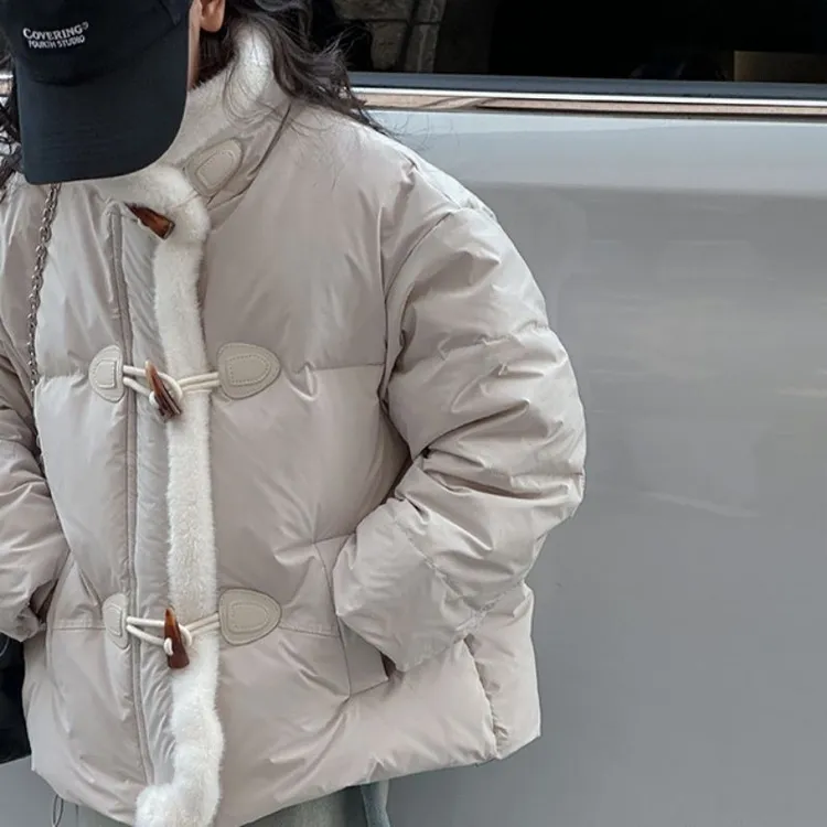 立领女童棉服秋冬新款中大童棉袄冬季加厚新中式儿童棉服国风外套