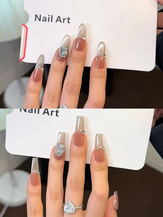 【清冷千金】纯手工穿戴甲洋气腮红纯手工秋季锆石纯欲款