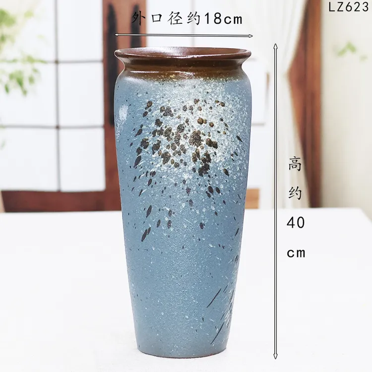 简约手工大号九尾狐专用大高花盆陶瓷法师三角梅悬崖老桩盆摆件
