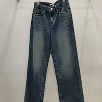 【by兜兜韩国代购】2025102702 cream villa 猫抓纹牛仔裤 NO退NO换