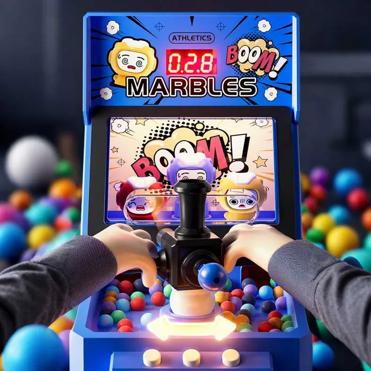 儿童大号弹珠机迷你型家用电动打弹珠射击桌面游戏机男孩玩具礼物