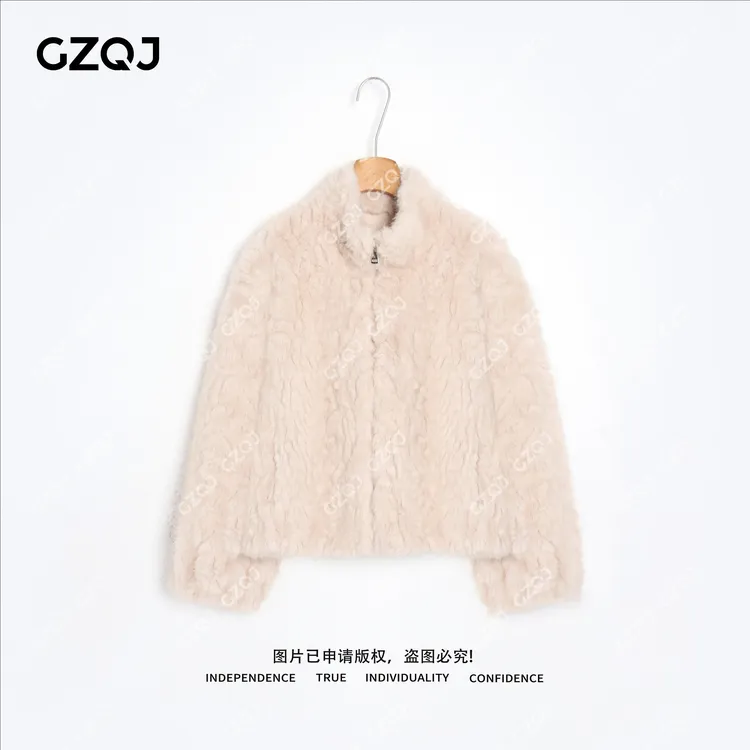 老琴私服【月眠绒光】洋气减龄时尚气质女冬新款环保毛毛外套 9033