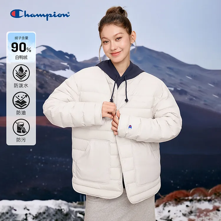 【三防】Champion冠军25秋冬轻薄排骨羽绒服轻便休闲外套U5CDJSM016