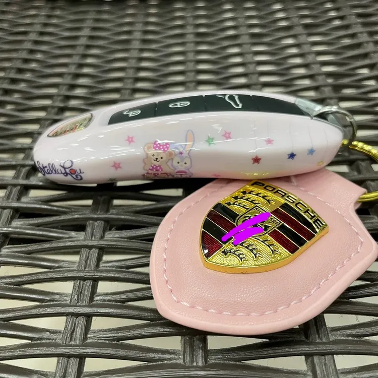 保时捷车钥匙壳taycan718macan帕纳梅拉911卡宴钥匙套扣替换壳