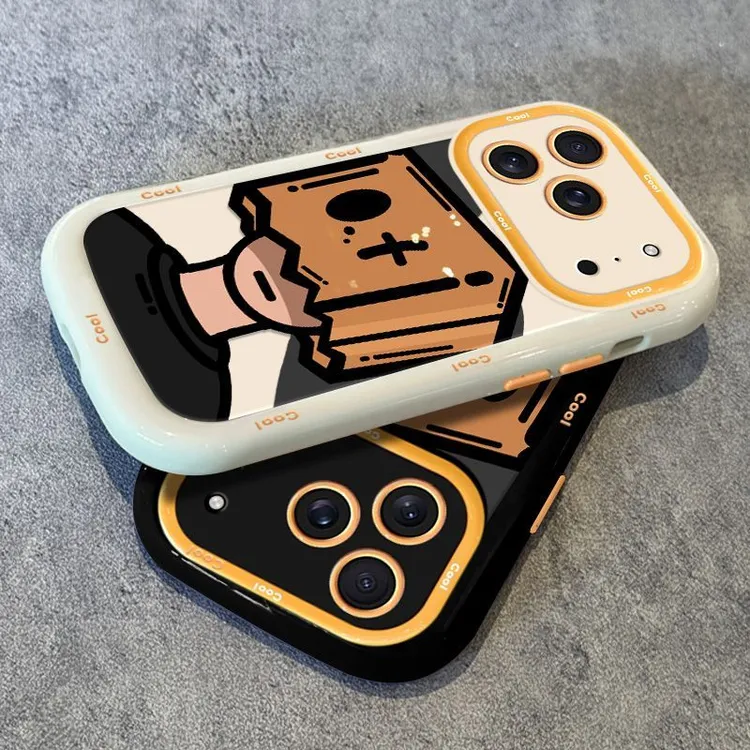 纸袋男生适用苹果17pro手机壳防摔情侣款iphone16plus设计感15女