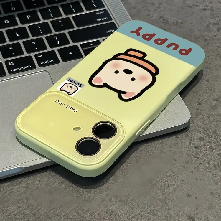 新款插画西高地狗狗适用苹果17pro液态大视窗手机壳男女iPhone16