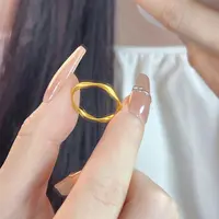 钛钢戒指 不掉色高质感小众设计莫比乌斯环素圈戒指B130