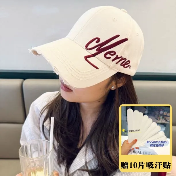 【送吸汗贴】双11新款侧边字母刺绣棒球帽子女休闲时尚百搭鸭舌帽男