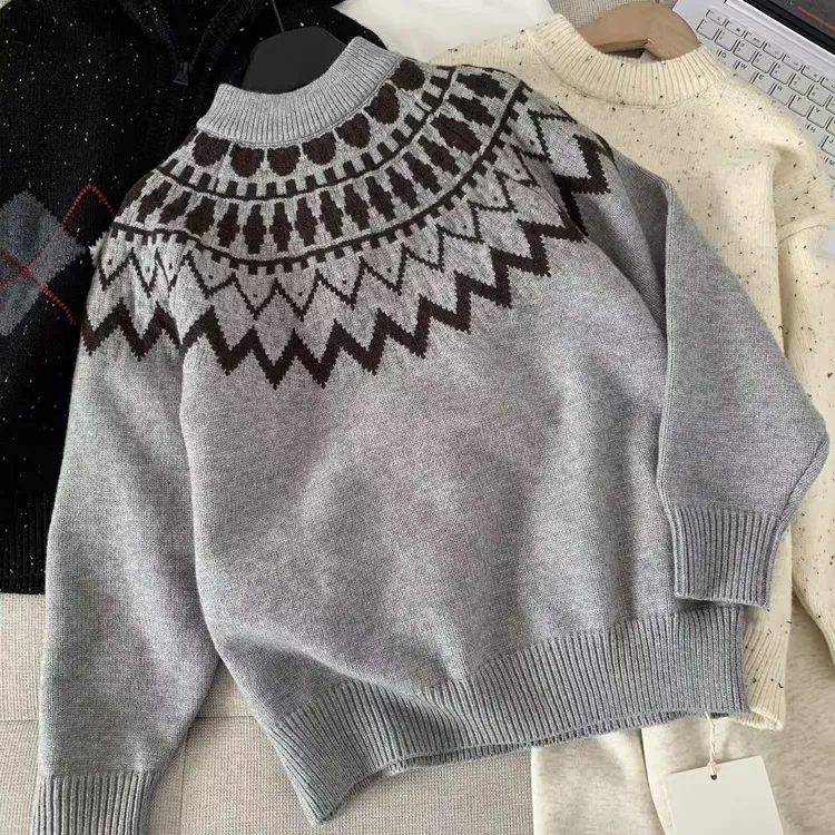 【现货】杭州六小六正版 BY LIUXIAOLIU费尔岛冬季儿童毛衣20313