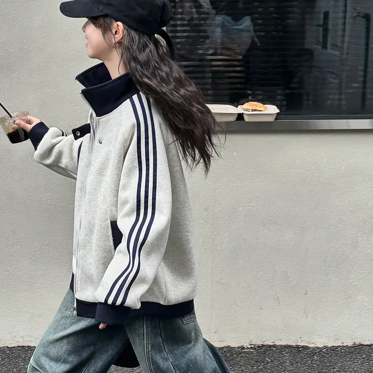 女童卫衣加厚外套秋冬装2025新款儿童开衫初冬女大童超好看衣服潮