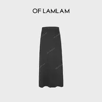“优雅从容”【亚麻+绵羊毛】尽显曲线典藏A字半身裙OFLAMLAM MQ080G